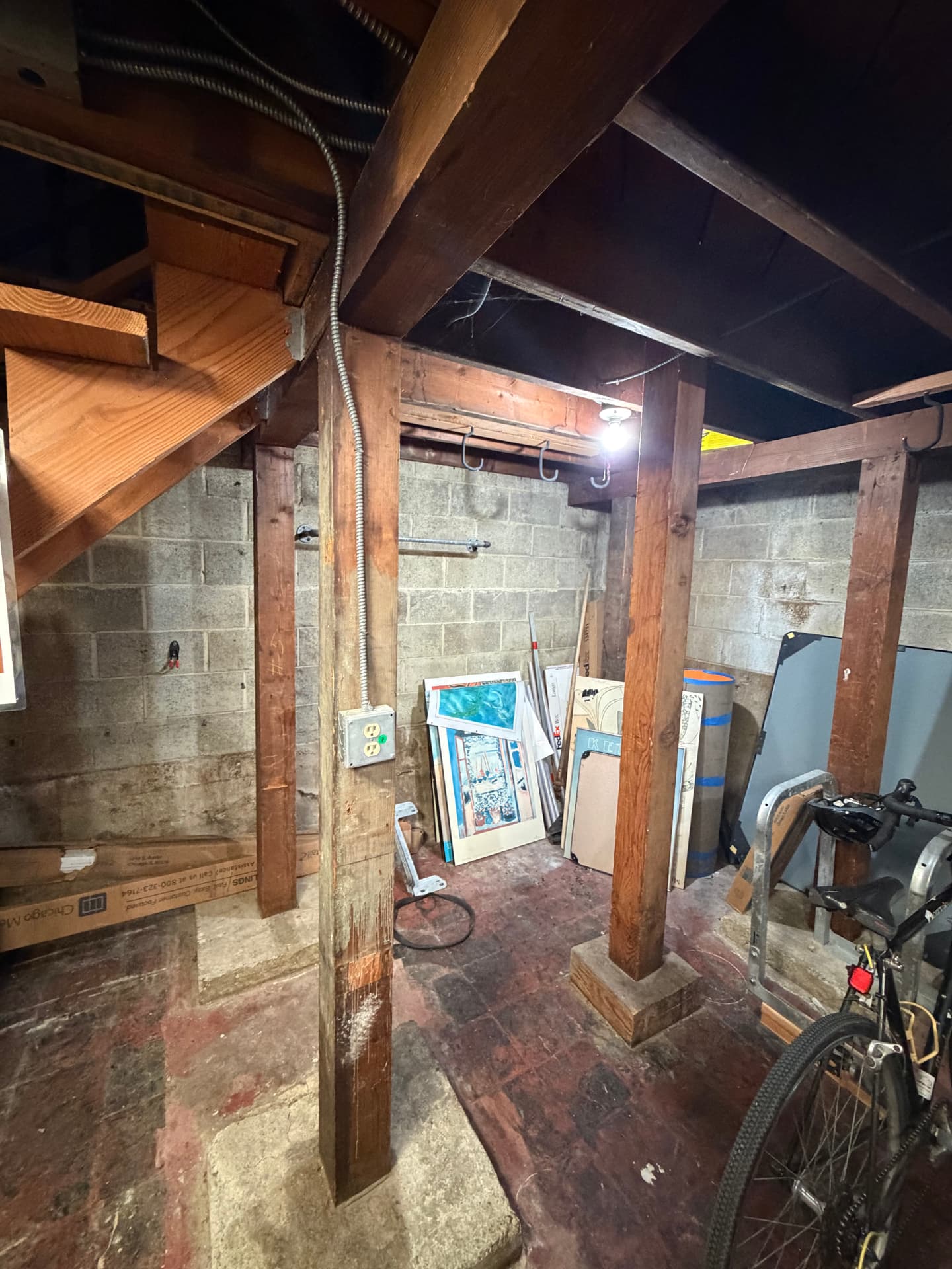The same basement cleared and opened up after a Greer Hauling basement cleanout